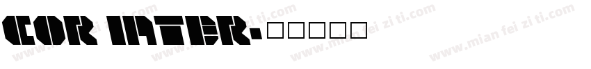 COR INTER字体转换